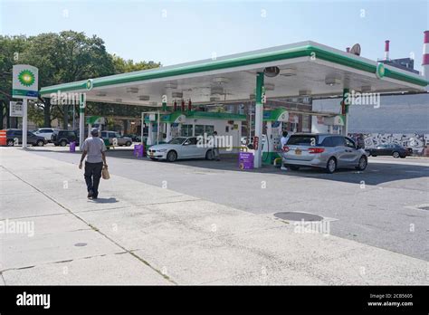 New York Ny August 10 A View Of Bp Gas Stations In Queens On August