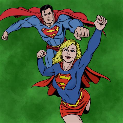 Superman And Supergirl By Heropix On Deviantart