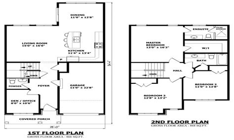 Simple Modern 2 Story House Floor Plans Ajor Png