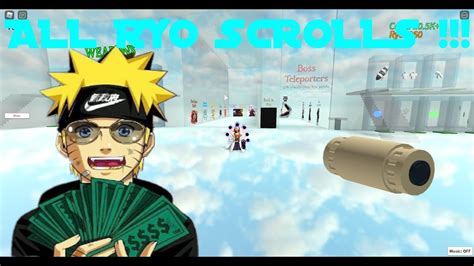 Claiming Every Ryo Scroll Roblox Naruto Tycoon Youtube