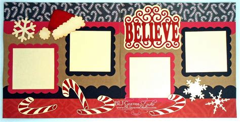2 Page Scrapbook Layouts Christmas Scrapbook Pages Winter