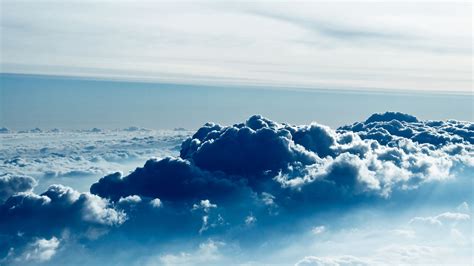 Download Wallpaper 2048x1152 Clouds Sky Porous Ultrawide Monitor Hd