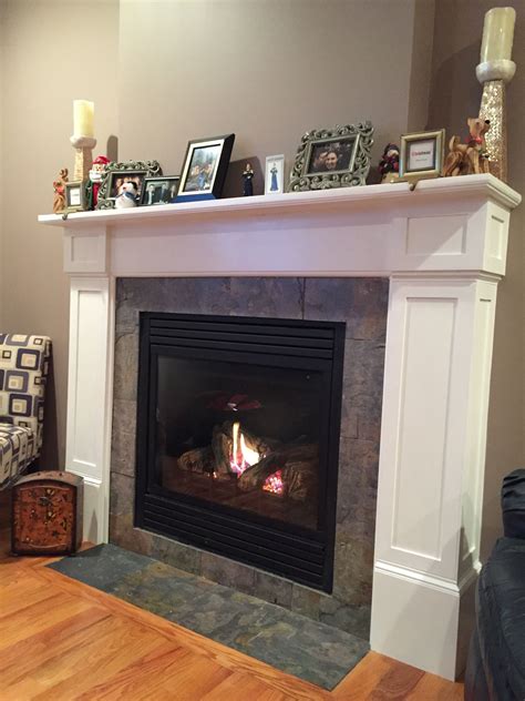 The fireplace shelf will hold various novelties, picture frames, and other decorative items. Pin by Brian Vincent on Fireplace mantel | Fireplace ...