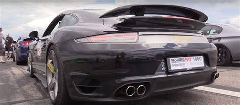 Airfield Attack 900 Hp 9ff Porsche 911 Turbo S Drag Races 940 Hp