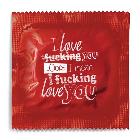 I Fucking Love You Condom 10 Condoms Funny Condoms