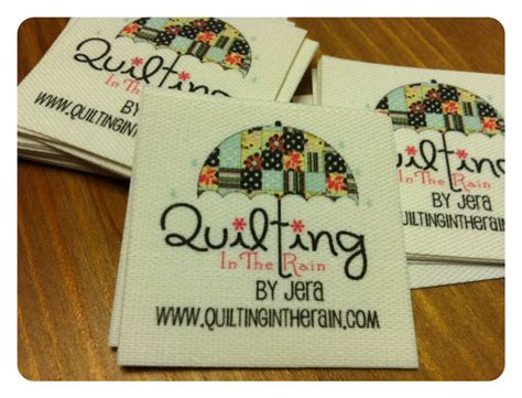 Custom Made Quilt Labels Quilting In The Rain