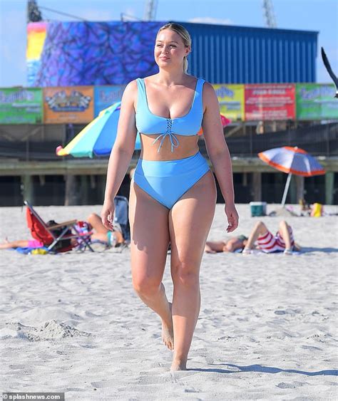 Iskra Lawrence Highlights Her Curves In A Flattering Blue Bikini During