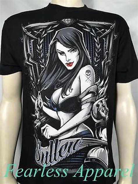 Sullen Clothing In Time Pin Up Metal Biker Punk Rock Gothic Tattoo T Shirt M 5xl Fearless Apparel