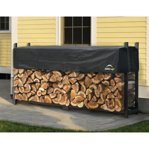 Shelterlogic Rectangle Firewood Rack With Cover