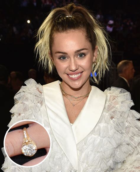Miley Cyrus Engagement Ring Miley Cyrus Engagement Ring Celebrity