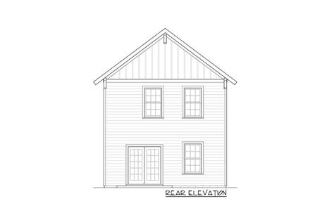 22 Wide House Plan With 3 Bedrooms Upstairs And A 1 Car Garage