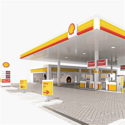 Gas Station 3d Models For Download Turbosquid