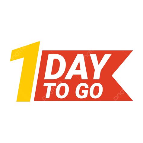 one day to go countdown again vector one day to go countdown again countdown png and vector