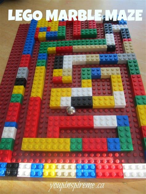 Lego Marble Maze Lego For Kids Lego Challenge Lego Activities