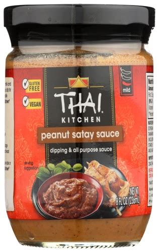 Thai Kitchen Dipping And All Purpose Sauce Peanut Satay 8 Fl Oz Vitacost