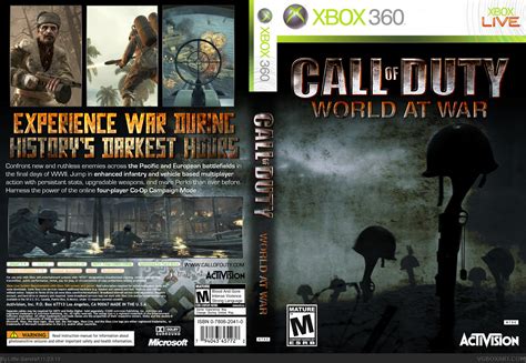 Call Of Duty World At War Xbox 360 Box Art Cover By Little Gandalf
