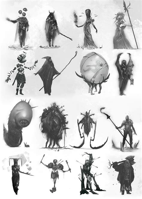 Artstation Character Thumbnails Asaf Jonathan Ergun Fantasy