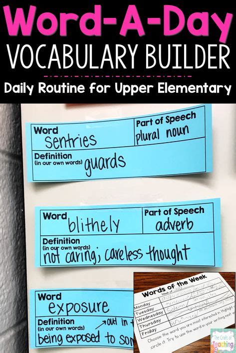 Word A Day Vocabulary Builder New Vocabulary Words Vocabulary Word