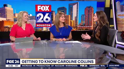 Had The Pleasure Of Welcoming Caroline Collins Tv To Our Fox 26 Houston