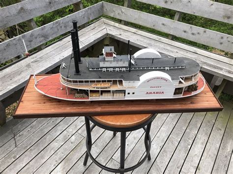 steamboat arabia 1856 by cathead finished scale 1 64 sidewheel riverboat from the missouri