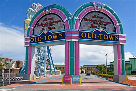 Entrance To Old Town Amusement Park In Kissimmee Orlando Florida