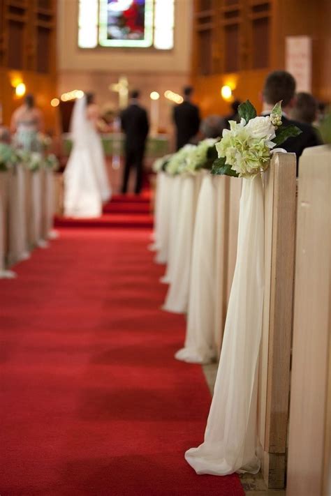 With Simple Pew Decorations For Weddings Wedding Ceremony Decorations