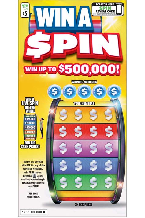 Name price percent sold top prizes remaining high tier prizes remaining WIN A SPIN - WIN A SPIN (VA Lottery Scratch Offs) - Odds ...