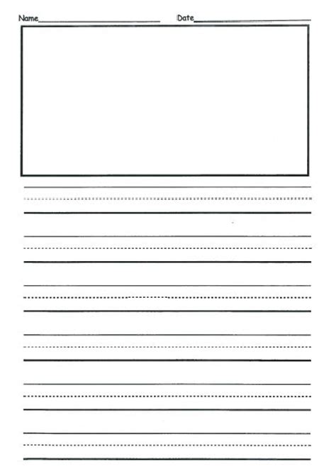 Free Printable Primary Handwriting Paper Kindergarten Letter Writing