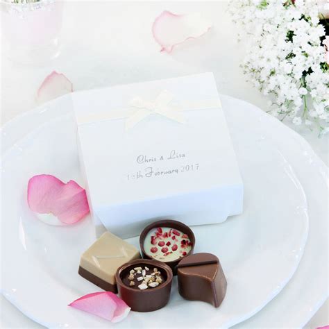 Chocolate Wedding Favours By Lily Obriens Add The Perfect Personal