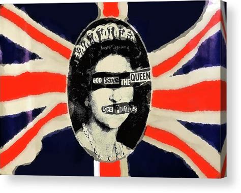Sex Pistols God Save The Queen Acrylic Print By Enki Art