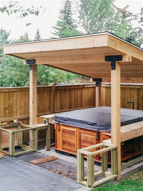 This Calgary Homes Outdoor Hot Tub Zone Gets Use Year Round