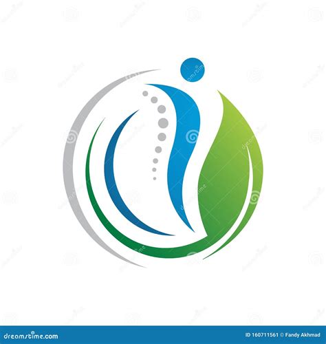 Chiropractic Logo Vector Spine Health Care Medical Symbol Or Icon