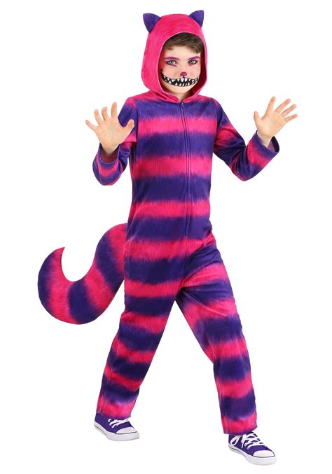 Child Cheshire Cat Costume Onesie Alice In Wonderland Costumes