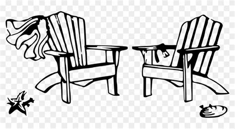 Adirondack Chair Beach Coloring Page