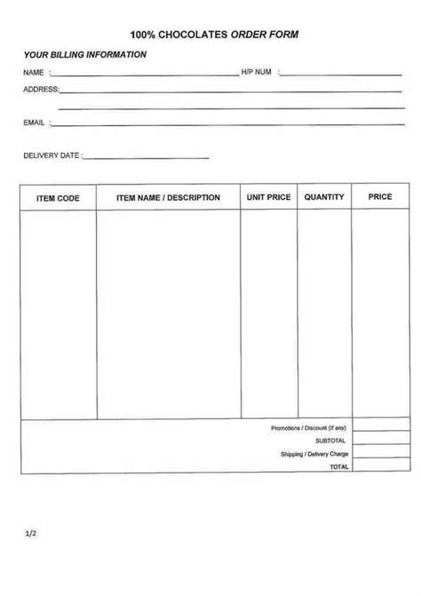 Restaurant Order Slip Template ~ Ms Excel Templates