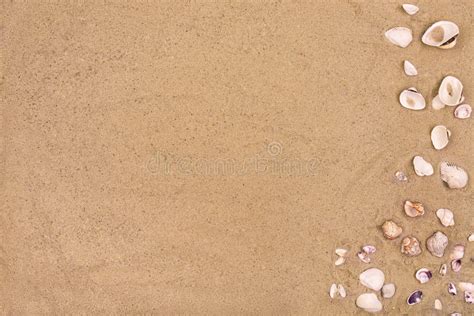 Sandy Beach Background Copy Space Summer Stock Image