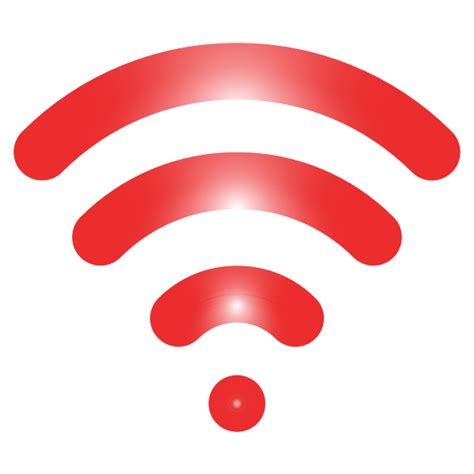 Red Wireless Signal Free Svg