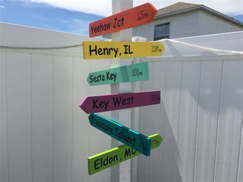 Direction Signs Directional Signs Wood Direction Arrows Beach Wedding
