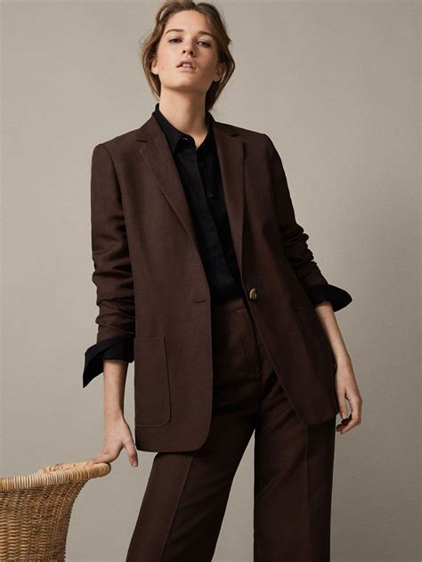 Women S Blazers Massimo Dutti Spring Summer Designs For Dresses Capsule Outfits