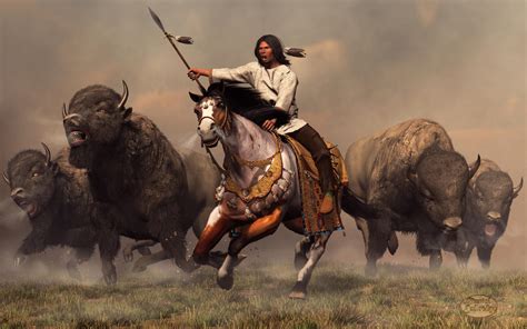 Running With Buffalo By Deskridge On Deviantart