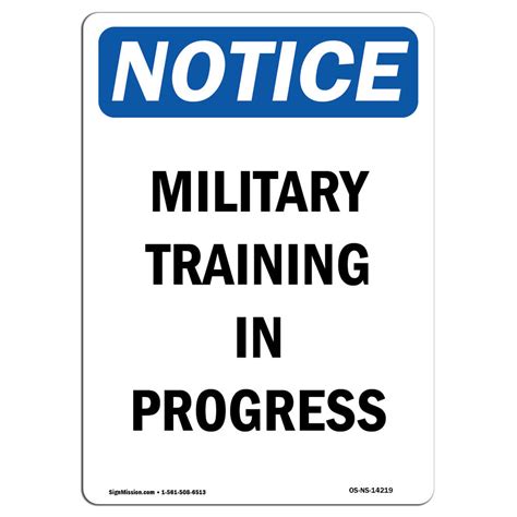 Signmission Military Training In Progress Sign Wayfair
