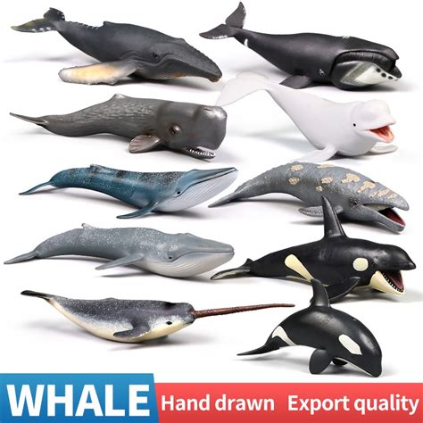 Solid Simulated Ocean Sea Animal Large Whale Model Action Figures