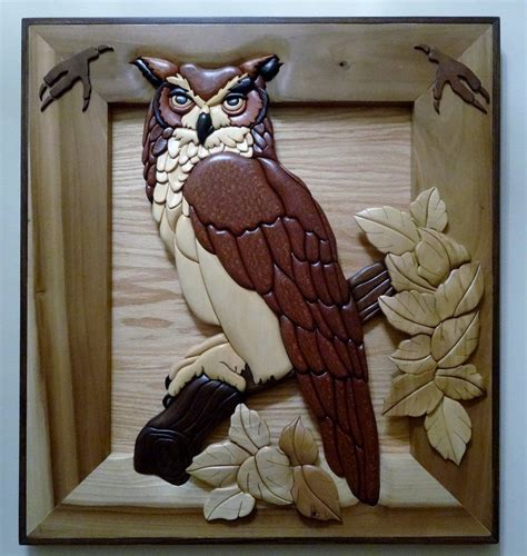 Owl Intarsia By Lobudugas On Deviantart Intarsia Wood Patterns