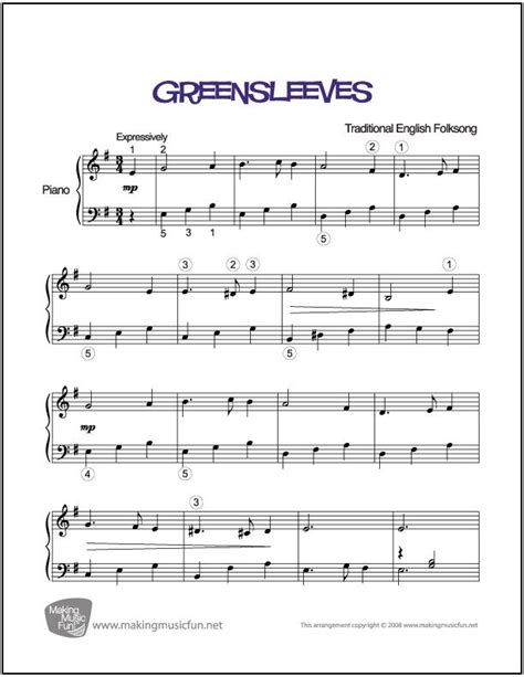 Here's not one but two versions of greensleeves arranged for acoustic guitar. Pin on Musik