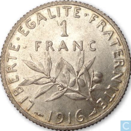 France 1 franc 1916 France  vos pièces sur LastDodo