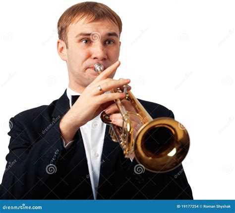Trumpet Player Stock Photo Image Of Music Build Real 19177254