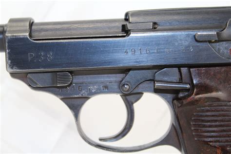 World War Ii Wwii Nazi German Third Reich Walter Ac 44 Code P38 Pistol