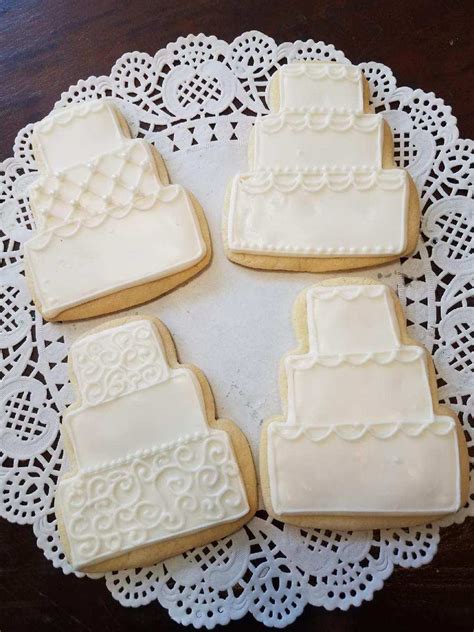 Wedding Cake Sugar Cookies Maggie And Mollys Bakery