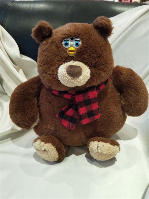 New Plush Big Teddy Bear Furby Oddbody Soft Toy Ooak Cute And Etsy