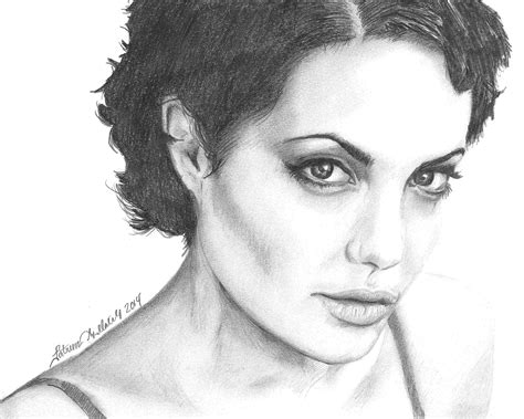 Angelina Jolie Sketch By Funksoulfather On Deviantart